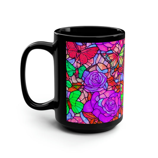 Butterflies and Roses15oz mug